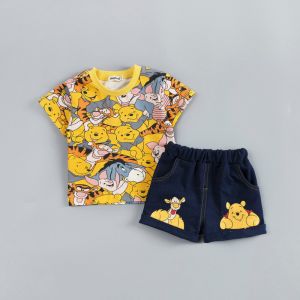 Boys Printed T Shirt & Shorts Set