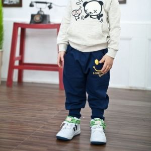 Baby Boy Printed Cotton Joggers