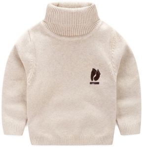 Baby Boy Breathable High Neck Sweater