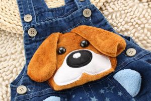 Baby Boy Dog Style Denim Dungaree