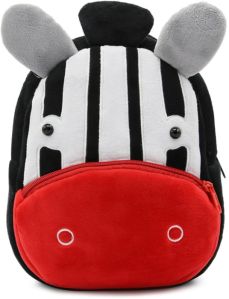 Kids Animal Face Soft Plush Backpack