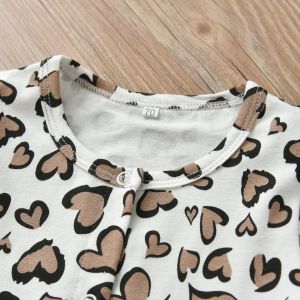 Baby Girl Leopard Print Romper with Headband