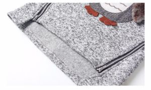 Girls Owl Print Casual Wear Sweater