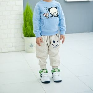 Baby Boy Printed Cotton Joggers