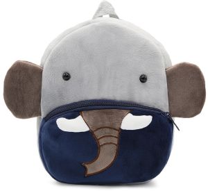 Kids Animal Face Soft Plush Backpack