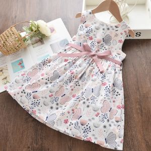 Girls Floral Printed Summer Dress