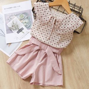 Girls Printed Top & Shorts Set