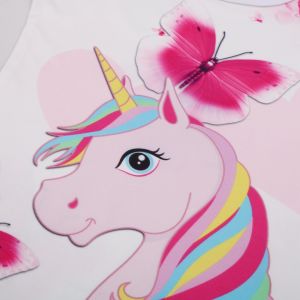 Girls Party Wear Unicorn Print Dress
