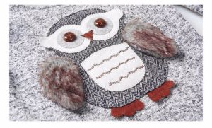 Girls Owl Print Casual Wear Sweater