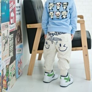 Baby Boy Printed Cotton Joggers