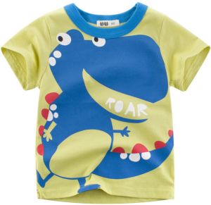 Boys Animal Print Cotton T Shirt