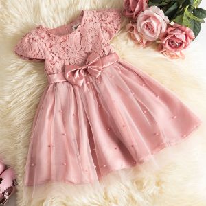 Girls Bowknot Party Wear Dress