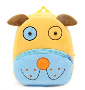 Kids Animal Face Soft Plush Backpack