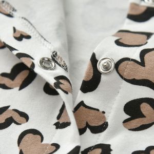 Baby Girl Leopard Print Romper with Headband