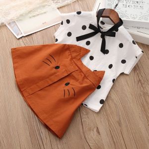 Girls Printed Top & Shorts Set