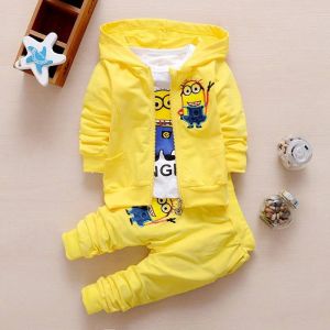 Baby Boy Minion Print 3 Piece Set