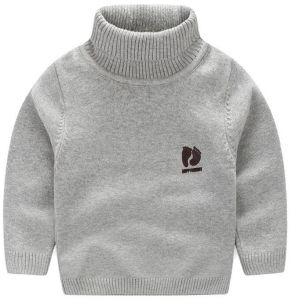 Baby Boy Breathable High Neck Sweater