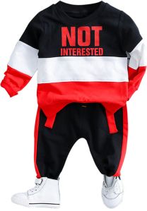 Baby Boy Woolen Printed Tracksuit