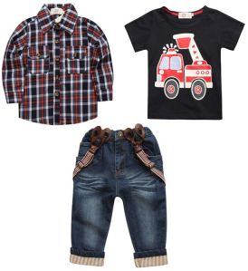 Boys Cotton Shirt & Pant Set