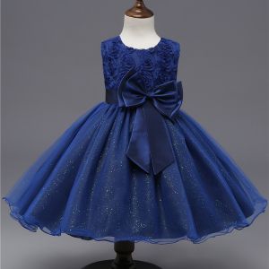 Girls Bowknot Party Wear Dress