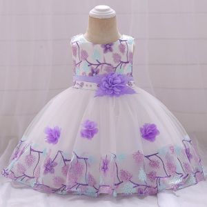 Baby Girl Lace Pattern Party Wear Dress