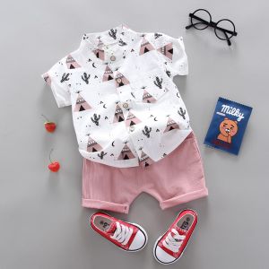 Baby Boy Printed Shirt & Shorts Set