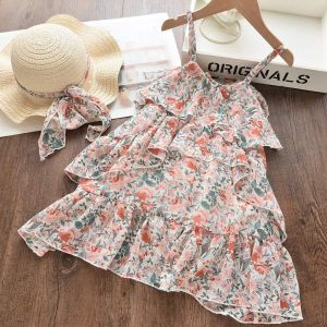 Girls Floral Printed Summer Dress