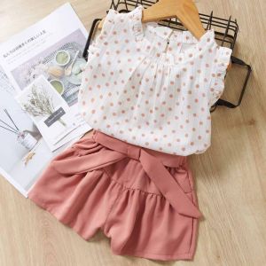 Girls Printed Top & Shorts Set