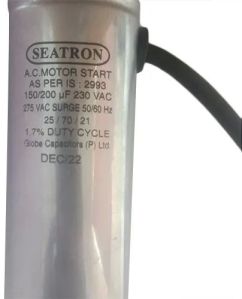 Seatron 150/200 MFD 230 VAC AC Motor Start Capacitor