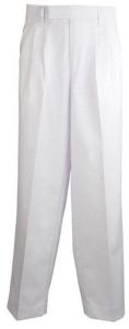 Cotton Plain White School Uniform Pant