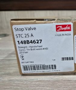 Danfoss 148B4627 Stop and shutoff valve