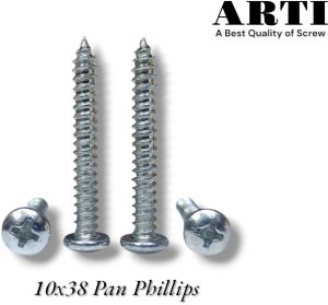 10x38 Pan Phillips Self Tapping Screw