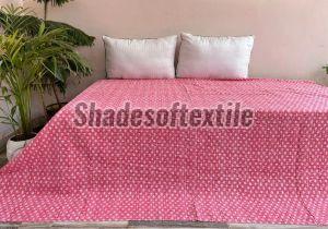 Pink Kantha Quilt