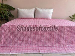 Hand Block Kantha Quilt