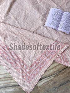 Pink Printed Cotton Dohar