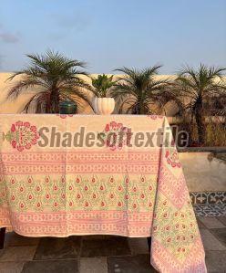 Pink French Tablecloth