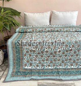 Printed Hand Block Cotton Quilt