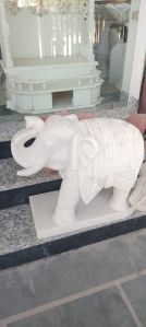 white marble makrana elephant statue