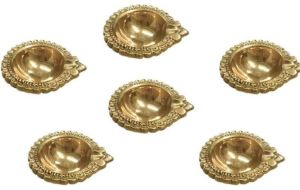 Brass Diya Set of 6