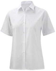 Girls Poly Viscose School Shirts