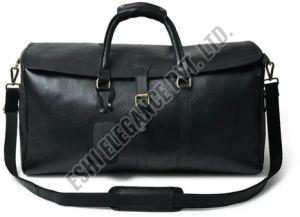 Black Leather Duffle Bags