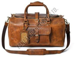 Brown Leather Duffle Bags