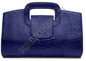 Ladies Blue Leather Handbags