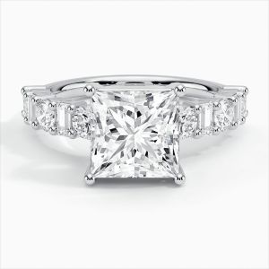 10k white gold classic wedding diamond ring