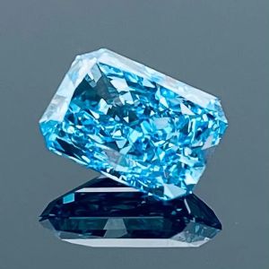 Blue Loose Radiant Lab Grown Diamond