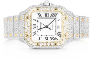 Cartier Moissanite Studded Iced Out Hip Hop Watch