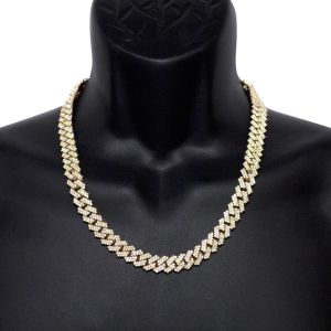 Diamond Cuban Link Chain Studded With Moissanite Diamond