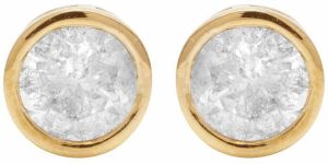 Diamond Stud 14k Yellow Gold Earrings