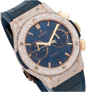 Hublot Classic Fusion Temptress Sunburst Chronograph Date Function Dial Watch