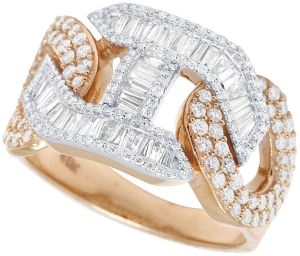 Lab Grown Diamond Gold Ring For Mens